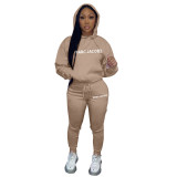 Women's Trend Logo Hoodies Tracksuit