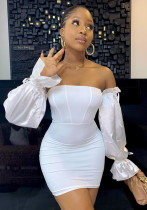 Women's Patchwork Long Sleeve Lace-Up Dress Women's Patchwork Long Sleeve Lace-Up Dress