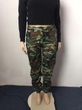 Casua Multi-Color Print Plus Size Pants