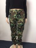 Casua Multi-Color Print Plus Size Pants