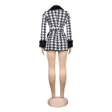 Sexy Women's Plush Print Jacket