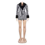 Sexy Women's Plush Print Jacket