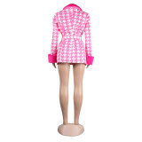 Sexy Women's Plush Print Jacket