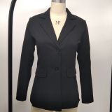 Fashion Women'S Solid Color Slim Fit Blazer Jacket