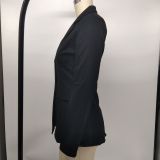 Fashion Women'S Solid Color Slim Fit Blazer Jacket