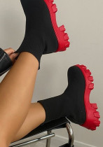 Women Casual Fall/Winter Stretch Socks Short Boots