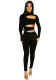 Women Sexy Solid Color Cutout Long Sleeve Jumpsuit