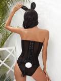 women sexy rabbit vintage corset