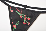 women sexy floral lace-up vintage corset