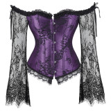 Mesh Long Sleeve Corset