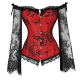 Mesh Long Sleeve Corset