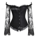 Mesh Long Sleeve Corset