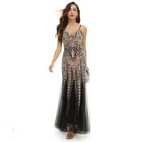 Women Sequin Sleeveless Dress Evening Dress