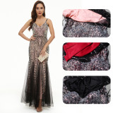 Women Sequin Sleeveless Dress Evening Dress