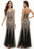 Women Sequin Sleeveless Dress Evening Dress