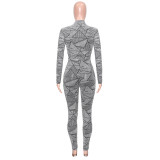 Women'S Autumn And Winter New Fashion Solid Color Pullover Slim Top And Trousers Two Piece Set