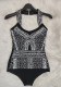 Sexy Halter Pearl Diamond Beaded Luxurious Sexy Bodysuit