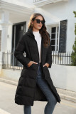 Winter Hooded Women'S Cotton Down Coat Women Long Slim Fit Cotton Padded Jacket Warm Women'S Coat