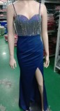 Sexy Night Long Fishtail Straps Dress Formal Party Evening Dress