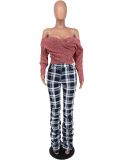 Women Backless Off Shoulder Long Sleeve Sweater
