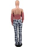 Women Backless Off Shoulder Long Sleeve Sweater