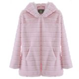 Fur Autumn Winter Faux Fur Long Hooded Fur Coat Women'S Coats