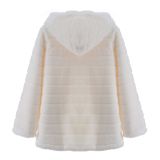 Fur Autumn Winter Faux Fur Long Hooded Fur Coat Women'S Coats