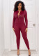Women's Patchwork Zip Casual Sexy Jumpsuit