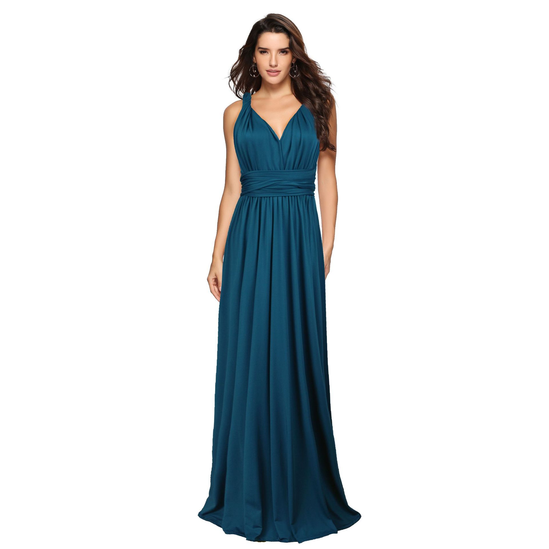 Cross Backless Bandage Maxi Dress for Evening Events