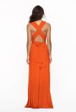 Women Sexy Cross Backless Bandage Long Dress