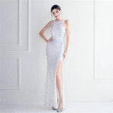 Plus Size Women Sequin Formal Party Evening Dress