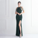 Plus Size Women Sequin Formal Party Evening Dress