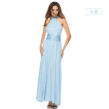 Women Sexy Cross Backless Bandage Long Dress