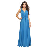 Women Sexy Cross Backless Bandage Long Dress