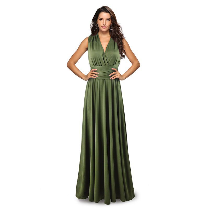 Cross Backless Bandage Maxi Dress for Evening Events