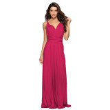 Women Sexy Cross Backless Bandage Long Dress