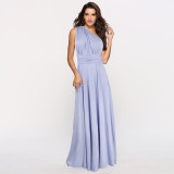 Women Sexy Cross Backless Bandage Long Dress