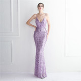 sequins Plus Size Fat Size Costume Formal Party Evening Dress