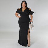 Plus Size Women's Hi-Cut Dress