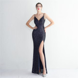 sequins Plus Size Fat Size Costume Formal Party Evening Dress