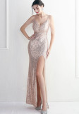 sequins Plus Size Fat Size Costume Formal Party Evening Dress