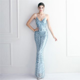 sequins Plus Size Fat Size Costume Formal Party Evening Dress