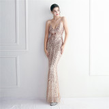 sequins Plus Size Fat Size Costume Formal Party Evening Dress