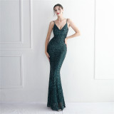 sequins Plus Size Fat Size Costume Formal Party Evening Dress