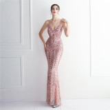 sequins Plus Size Fat Size Costume Formal Party Evening Dress