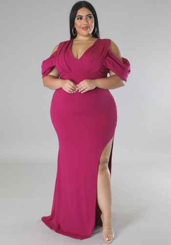 Plus Size Women's Hi-Cut Dress