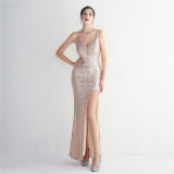 sequins Plus Size Fat Size Costume Formal Party Evening Dress