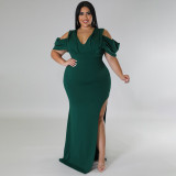 Plus Size Women's Hi-Cut Dress