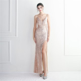 sequins Plus Size Fat Size Costume Formal Party Evening Dress