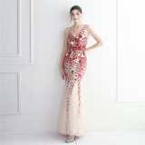 sequins Plus Size Fat Size Costume Formal Party Evening Dress
